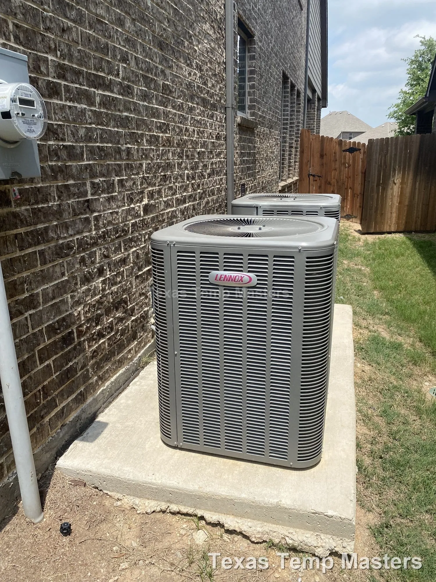 Dual Lennox Condenser Units - New Installation — Texas Temp Masters