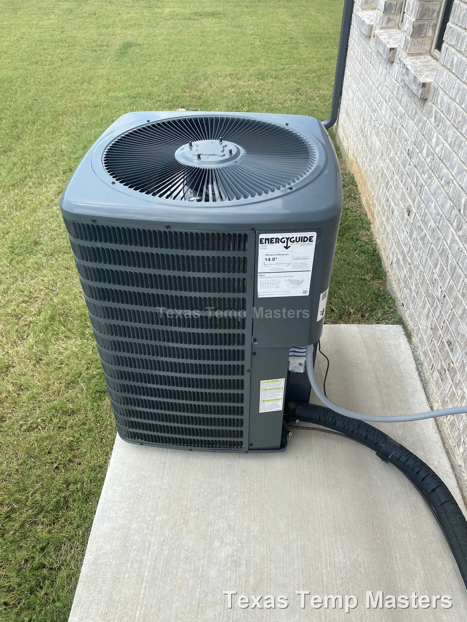 New Goodman Condenser on Pad — Texas Temp Masters